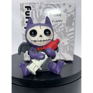 NIB Furrybones Figurine “Flappy” Skeleton Vampire Bat with Syringe Collectible